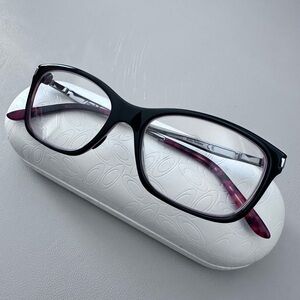 Stylish Black and Pink Glasses